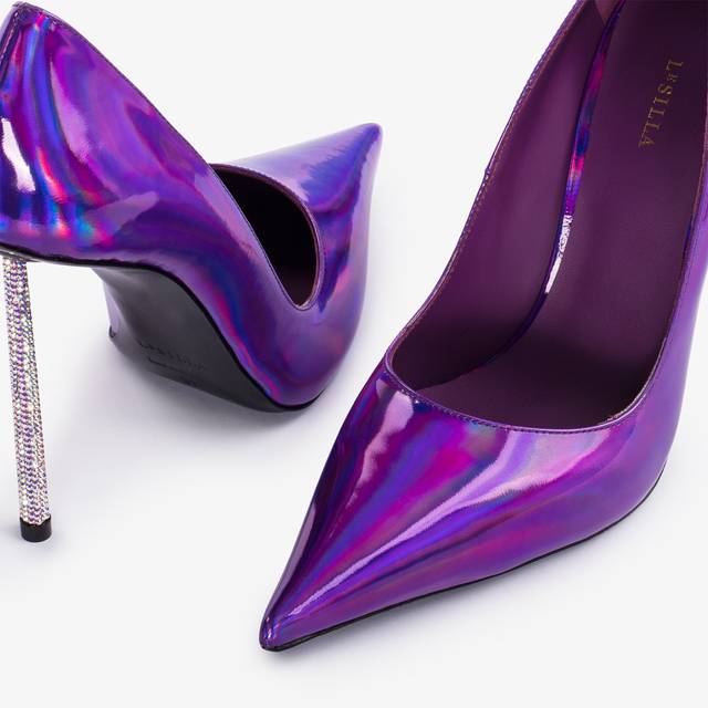 Le Silla Décolleté iridescente viola kamala Pezzi Unici