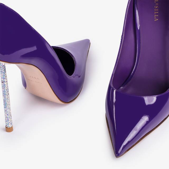 Le Silla Décolleté vernice viola queen Soddisfazione Garantita