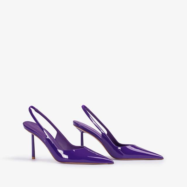 Le Silla Slingback vernice viola queen Negozi Online