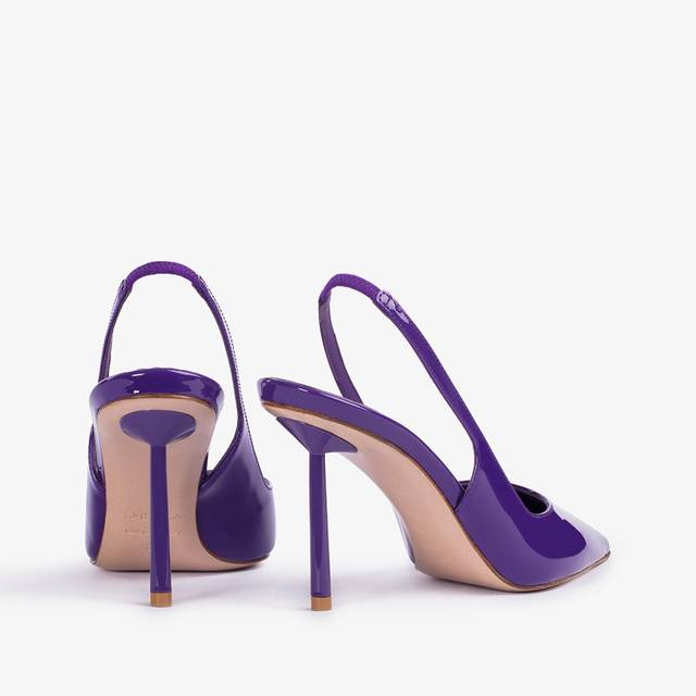 Le Silla Slingback vernice viola queen Negozi Online