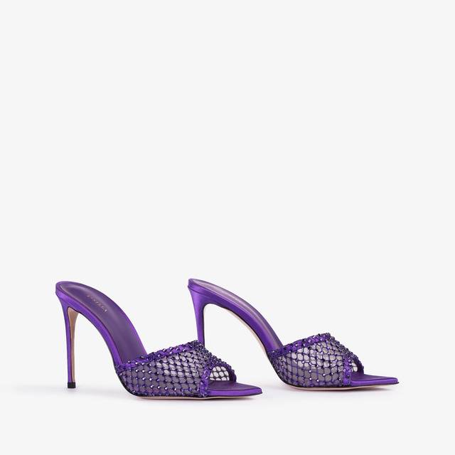 Le Silla Sandalo gioiello rete viola kamala con Cristalli Acquista Ora