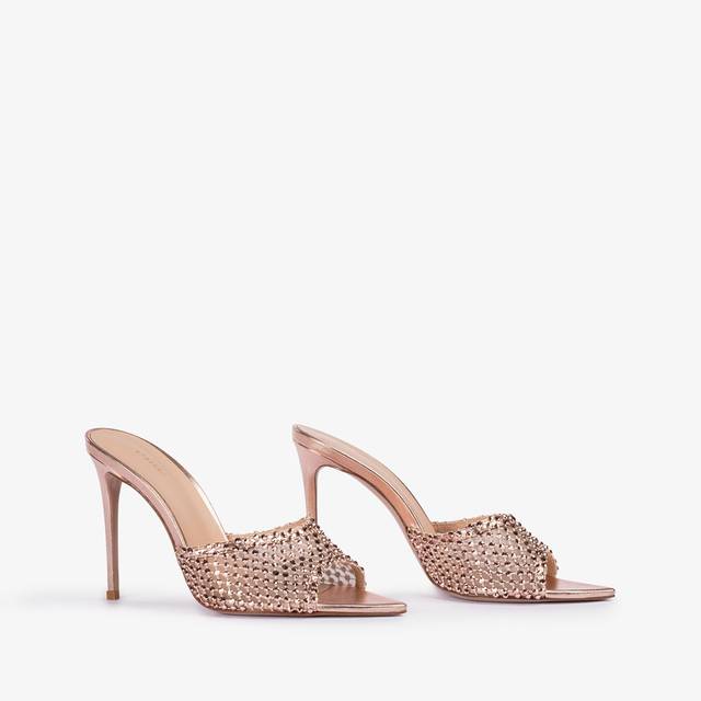 Le Silla Sandalo gioiello rete oro rosa Consegna Veloce