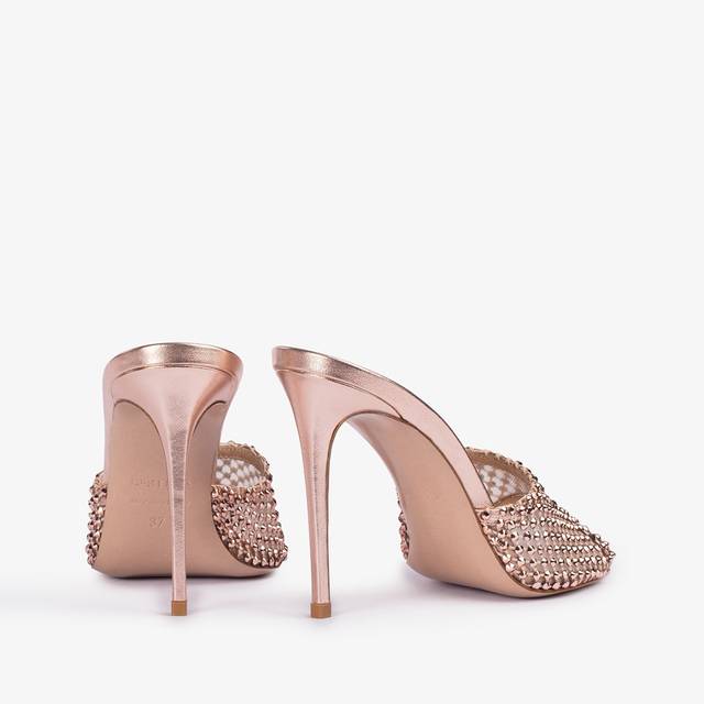 Le Silla Sandalo gioiello rete oro rosa Consegna Veloce