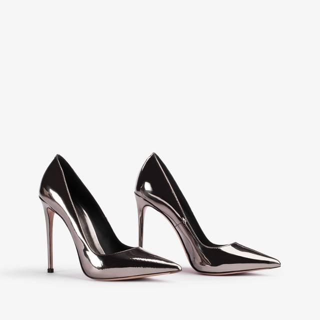 Le Silla Décolleté metallizzata peltro Fino Al -60%