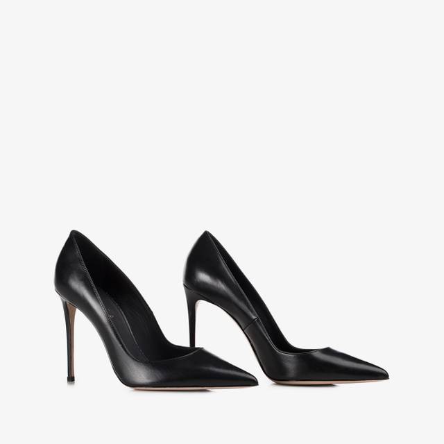 Le Silla Décolleté pelle nera Prezzo Ridotto