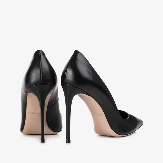 Le Silla Décolleté pelle nera Prezzo Ridotto