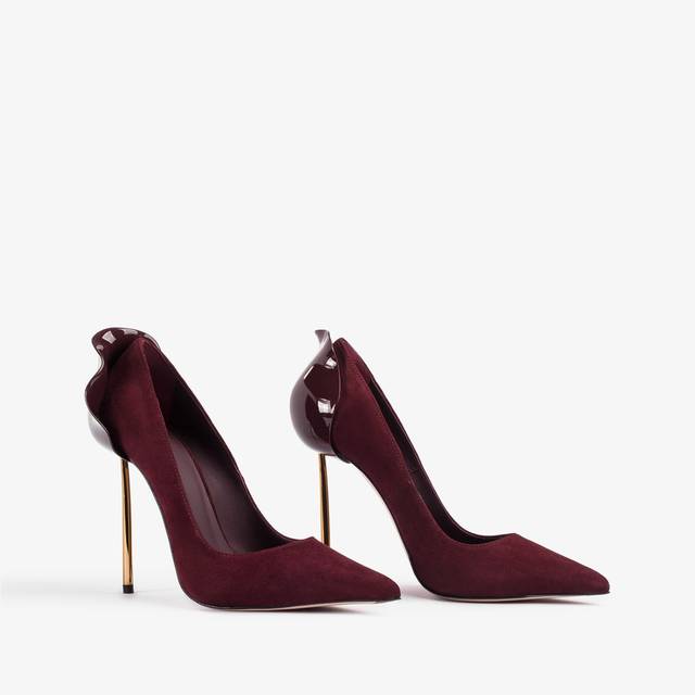 Le Silla Décolleté camoscio rossa cherry Presa