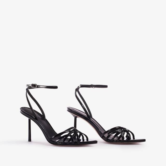 Le Silla Sandalo vernice nero Saldi