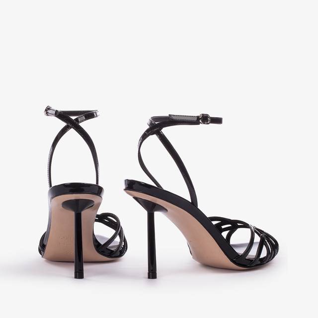 Le Silla Sandalo vernice nero Saldi