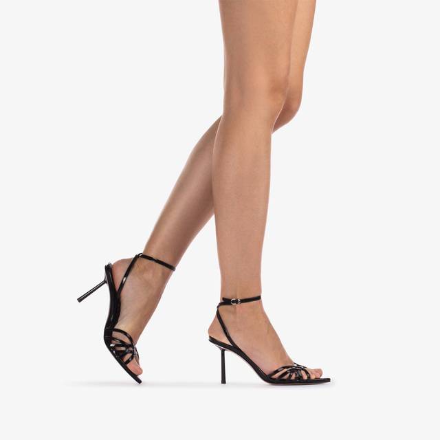 Le Silla Sandalo vernice nero Saldi