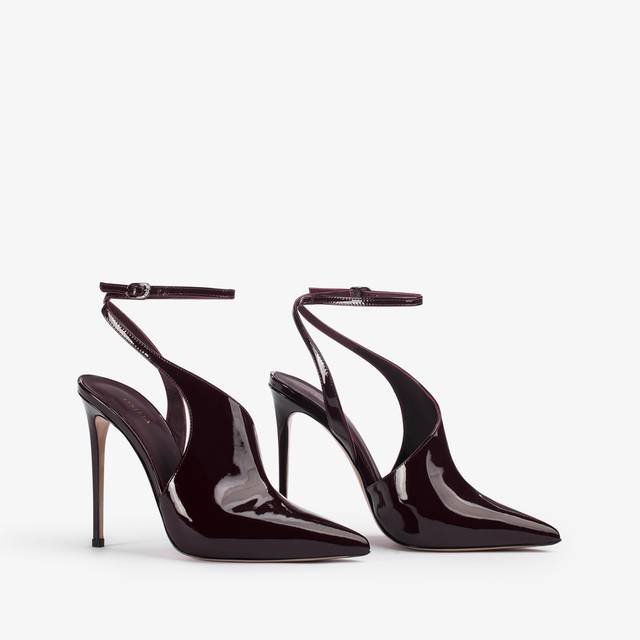 Le Silla Décolleté cut-out vernice rossa cherry Negozio