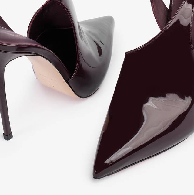 Le Silla Décolleté cut-out vernice rossa cherry Negozio