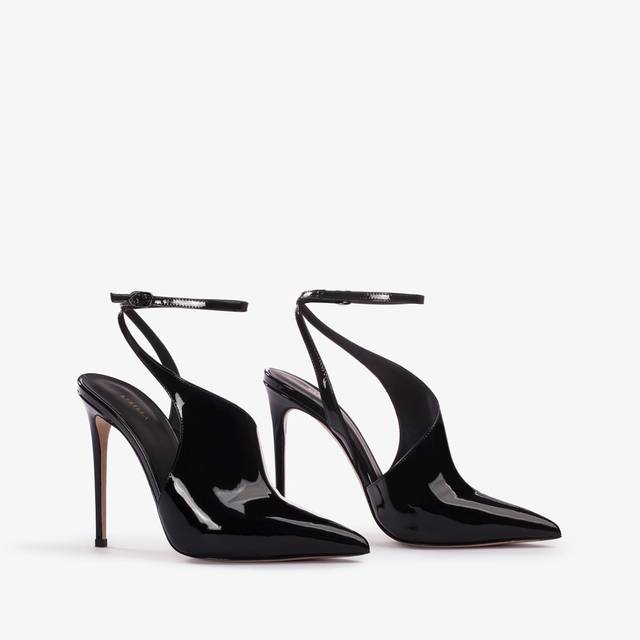 Le Silla Décolleté cut-out vernice nera In Saldo