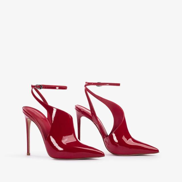 Le Silla Décolleté cut-out vernice rossa Nuova