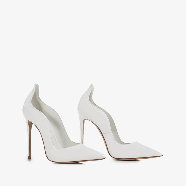 Le Silla Décolleté vernice bianca Italy