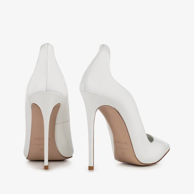 Le Silla Décolleté vernice bianca Italy