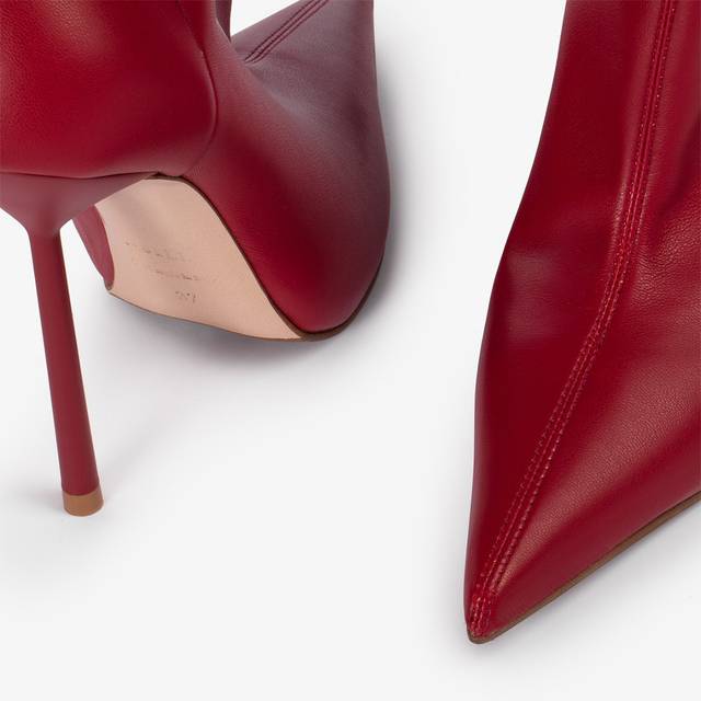 Le Silla Stivale sopra il ginocchio pelle vegan stretch rosso Pezzi Unici