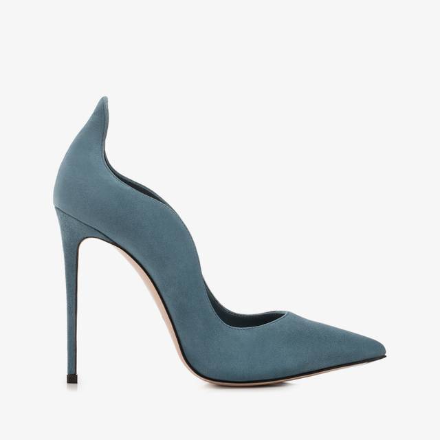 Le Silla Décolleté camoscio azzurro istanbul
