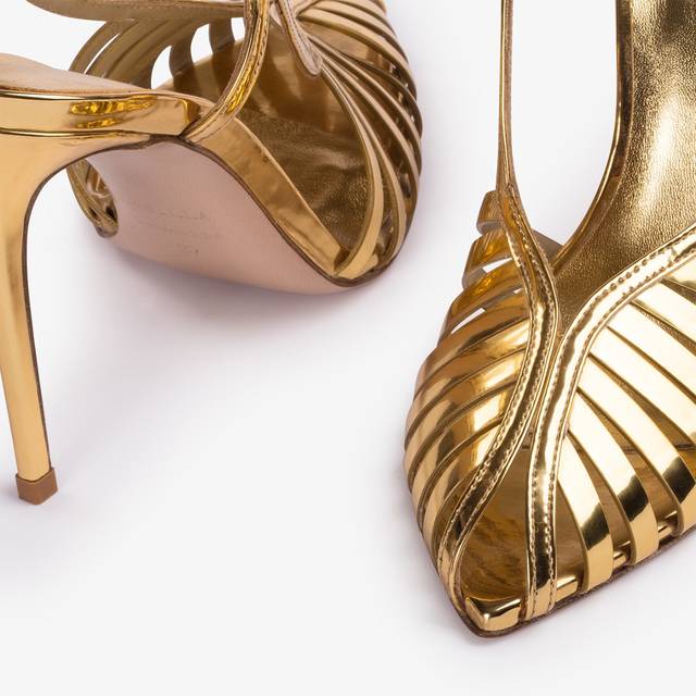Le Silla Slingback con listini metallizzata oro pepita Promozione Limitata