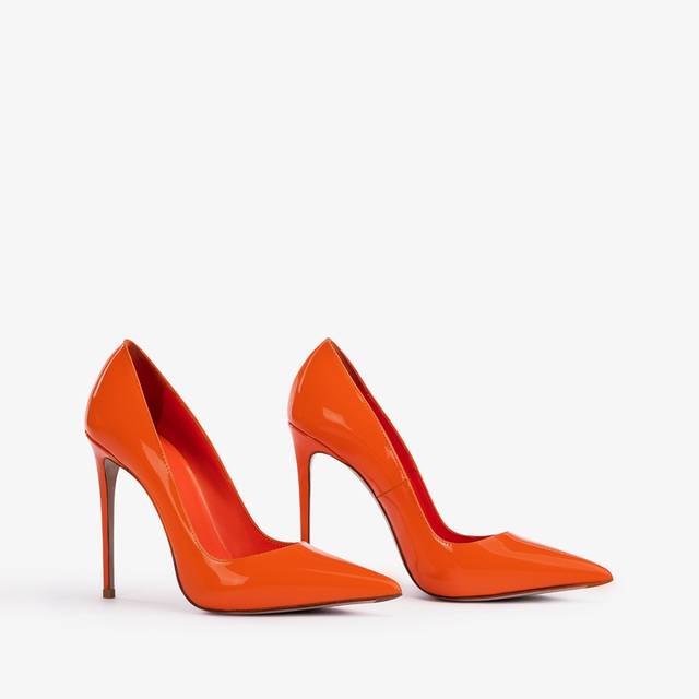 Le Silla Décolleté vernice arancione mandarin Shopping Online