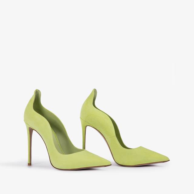 Le Silla Décolleté camoscio verde apple Prezzo Ridotto