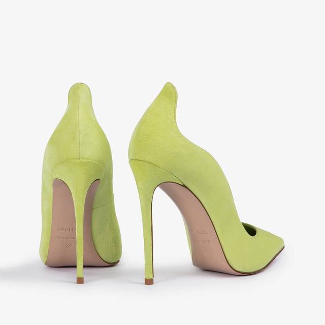 Le Silla Décolleté camoscio verde apple Prezzo Ridotto