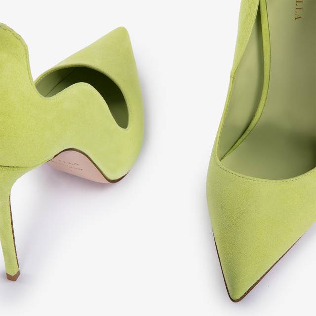 Le Silla Décolleté camoscio verde apple Prezzo Ridotto