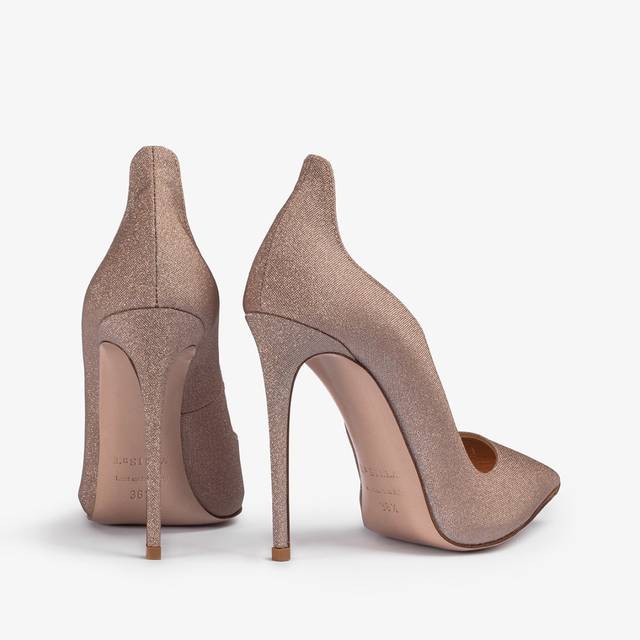 Le Silla Décolleté glitter nude skin Sottocosto