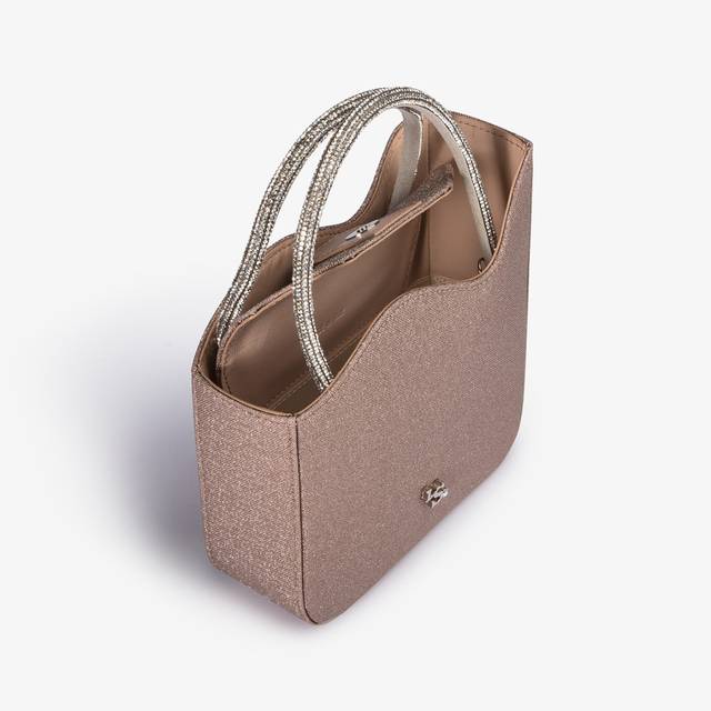 Le Silla Mini bag tessuto glitterato nude skin ACQUISTA ORA