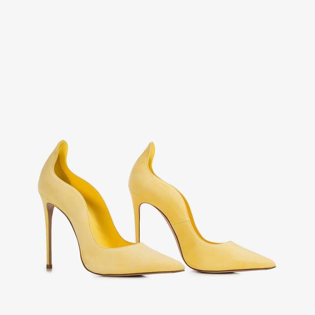 Le Silla Décolleté camoscio gialla butter Novità