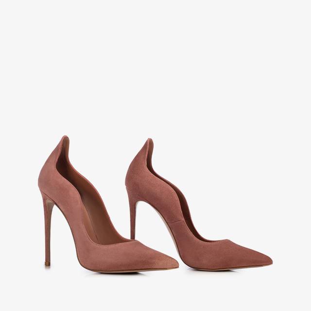 Le Silla Décolleté camoscio marrone cake Presa
