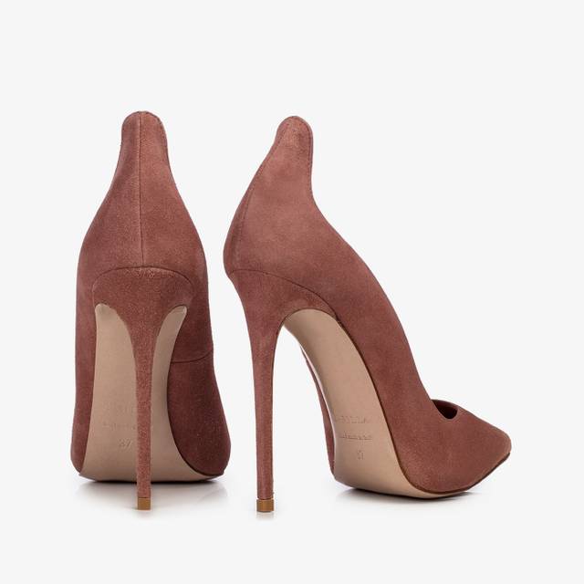 Le Silla Décolleté camoscio marrone cake Presa