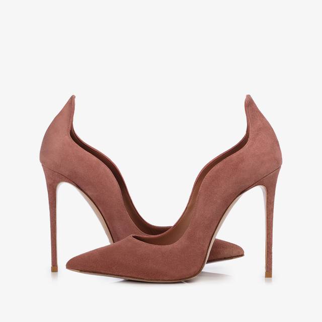Le Silla Décolleté camoscio marrone cake Presa