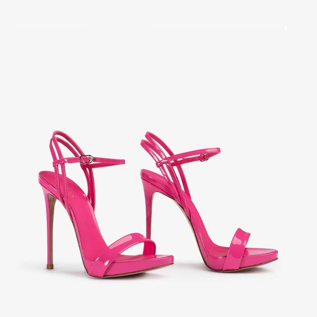 Le Silla Sandalo vernice fucsia party Online