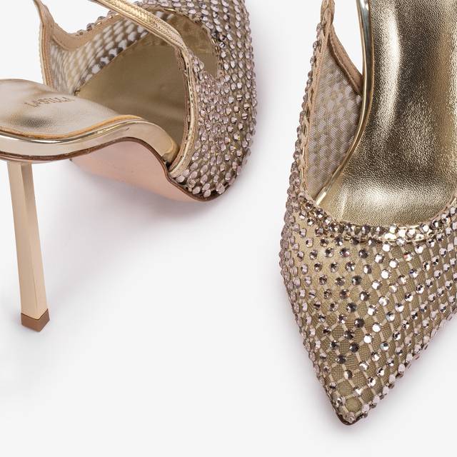 Le Silla Slingback gioiello rete platino Hotsell