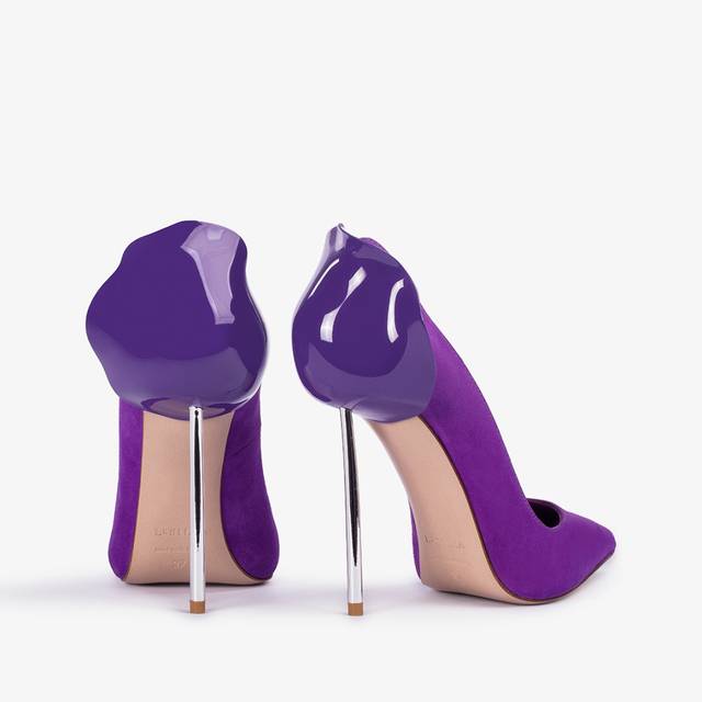 Le Silla Décolleté camoscio viola queen Qualità Garantita