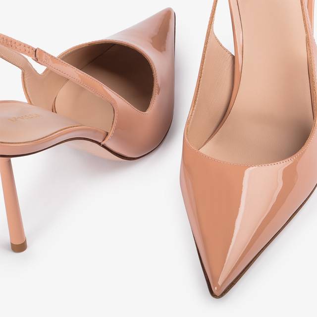 Le Silla Slingback vernice nude phard Negozi Online