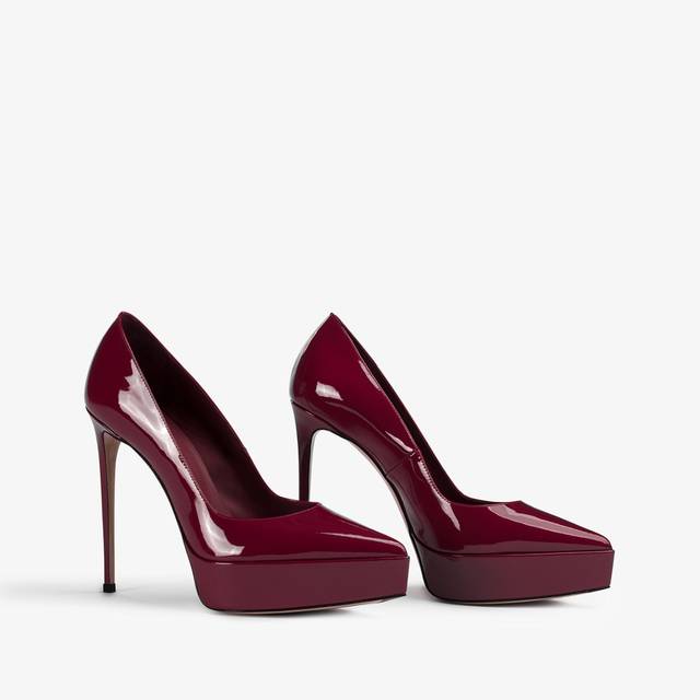 Le Silla Décolleté con plateau vernice rossa vendetta Fino Al -60%