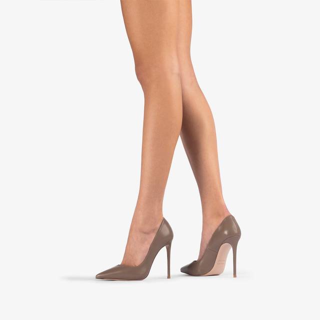 Le Silla Décolleté pelle grigia sesamo Sottocosto