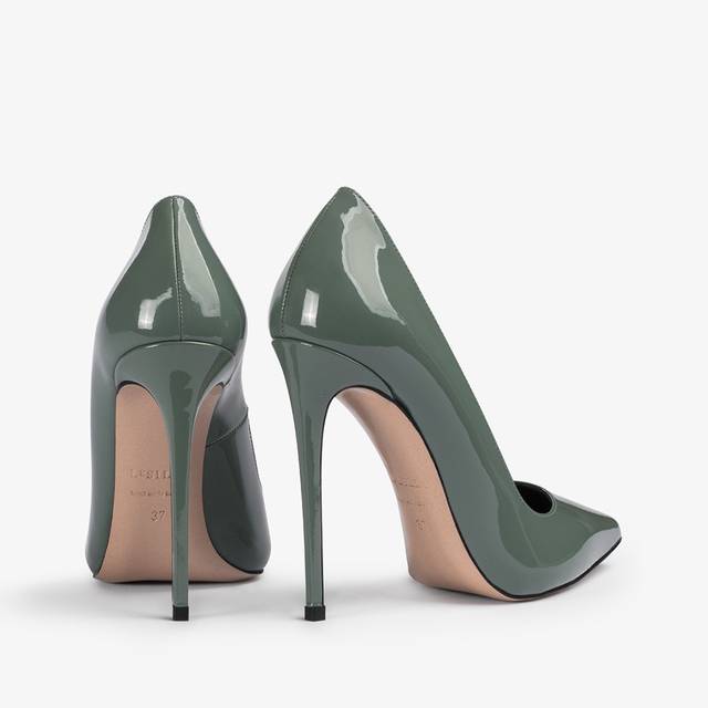 Le Silla Décolleté vernice verde polvere Shopping Online