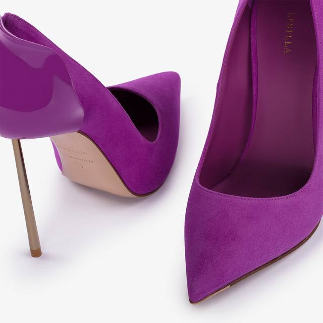 Le Silla Décolleté camoscio lavanda darling Economico