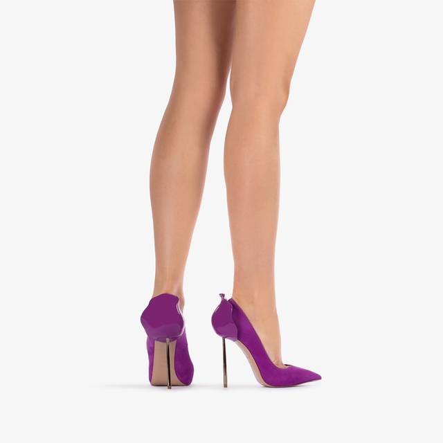 Le Silla Décolleté camoscio lavanda darling Economico
