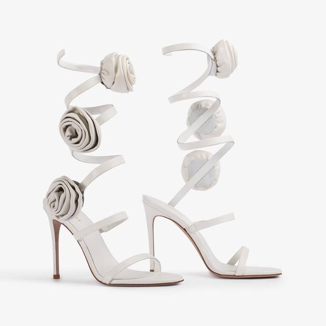 Le Silla Sandalo pelle bianco carta e rose Hotsell