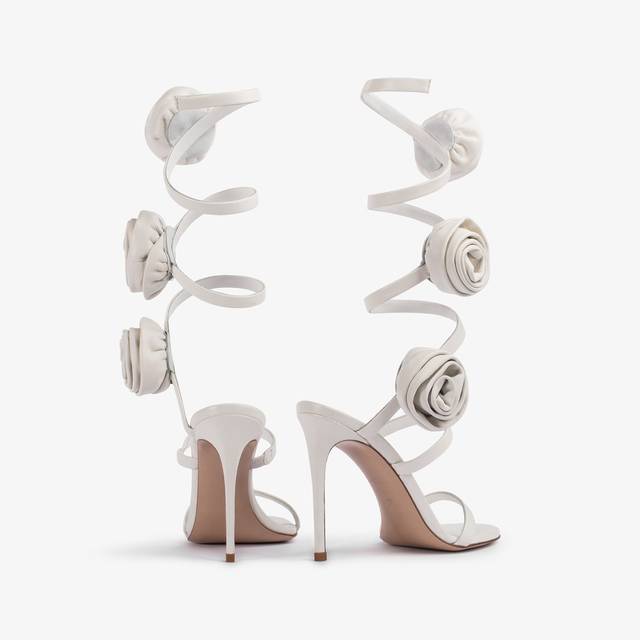 Le Silla Sandalo pelle bianco carta e rose Hotsell
