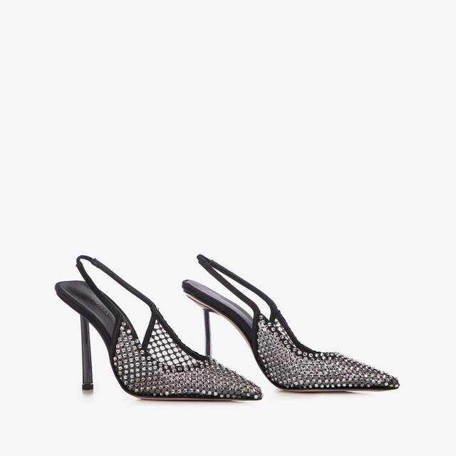 Le Silla Slingback gioiello rete nera I Più Venduti