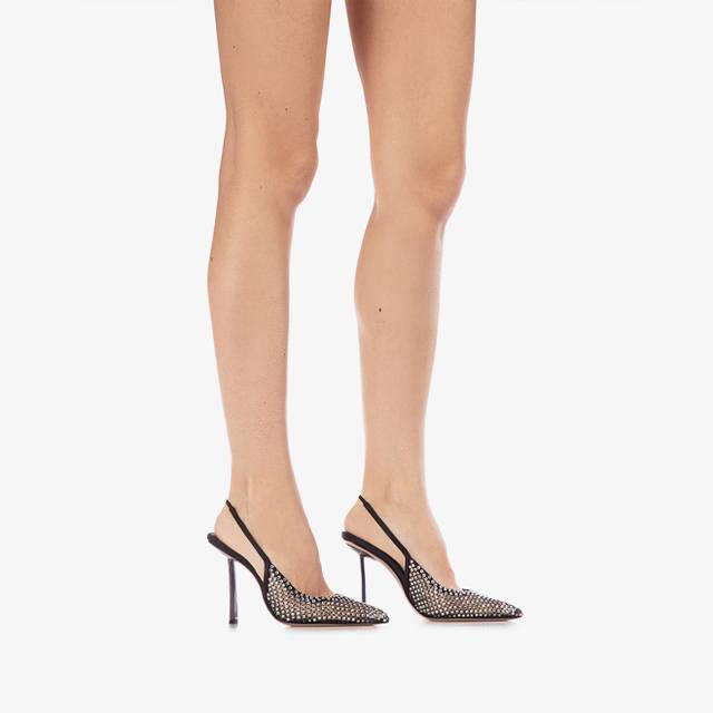 Le Silla Slingback gioiello rete nera I Più Venduti