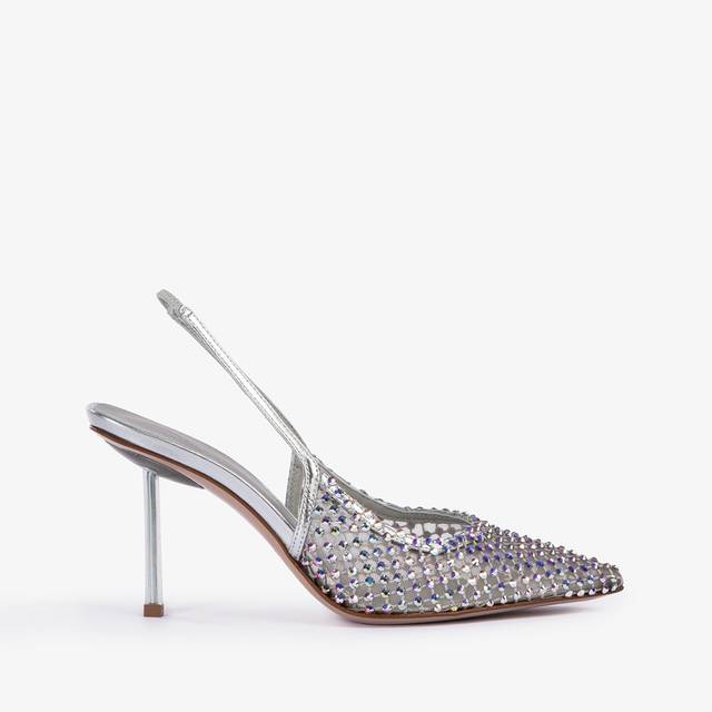 Le Silla Slingback gioiello rete argento eclissi Italia