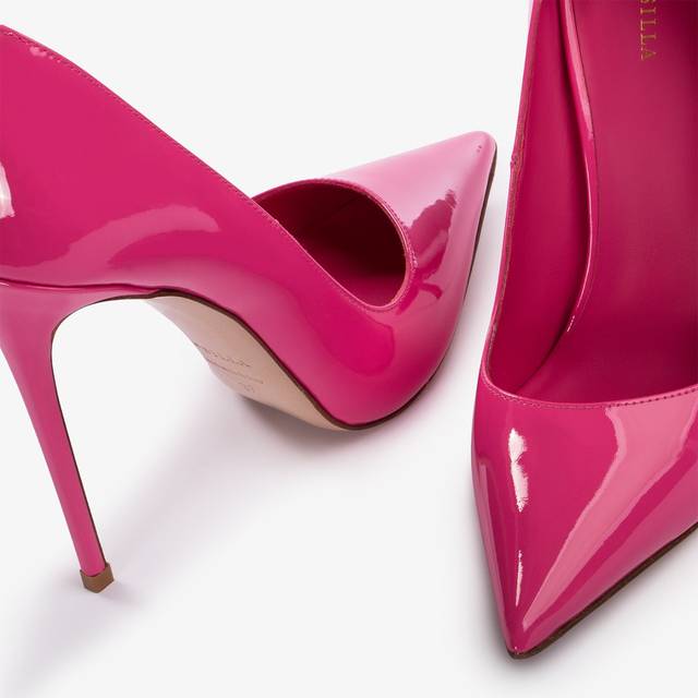 Le Silla Décolleté vernice fucsia party Promozione Limitata