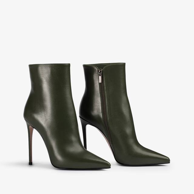 Le Silla Stivaletto pelle verde oliva Economico