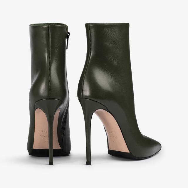 Le Silla Stivaletto pelle verde oliva Economico